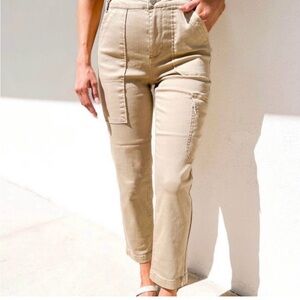 Risen high rise cargo boyfriend jeans